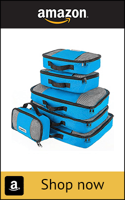 Packing cubes for organised travel