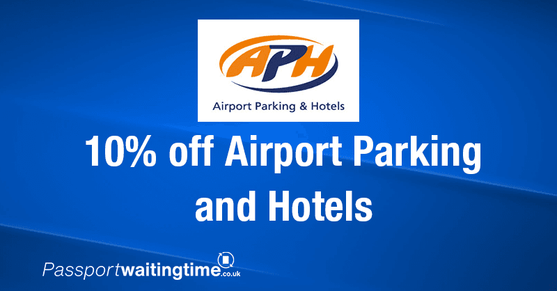 APH airport parking discount for Passport Waiting Time customers