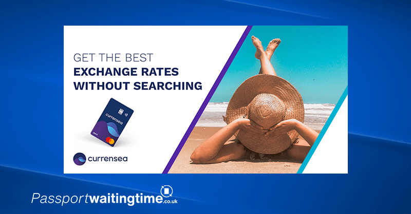 Currensea travel money card offer for Passport Waiting Time readers