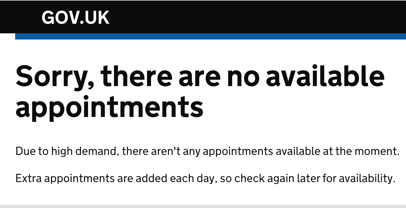 Fast track appointments : Get notified when available